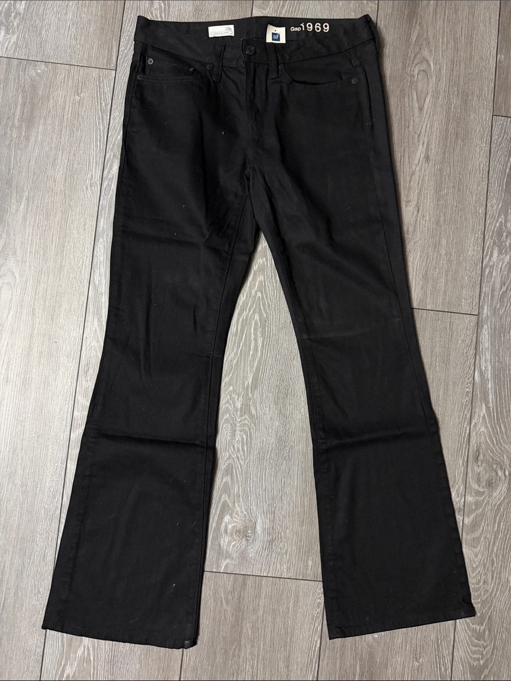 GAP Black High-Rise Straight Jeans